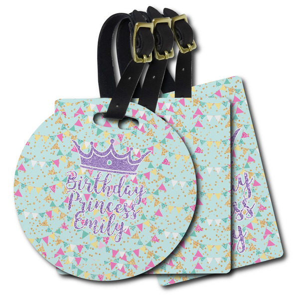 Custom Birthday Princess Plastic Luggage Tag (Personalized)