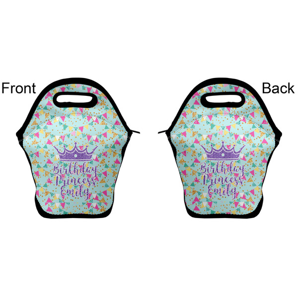Birthday Princess Lunch Bag - Front and Back