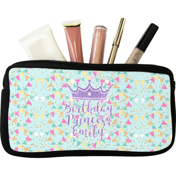 Custom Birthday Princess Makeup / Cosmetic Bag (Personalized)