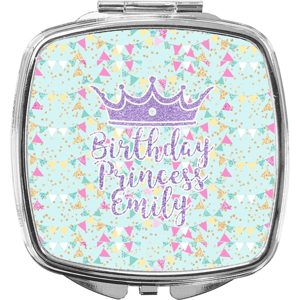 Custom Birthday Princess Compact Makeup Mirror (Personalized)