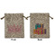 Birthday Princess Medium Burlap Gift Bag - Front & Back (Personalized)