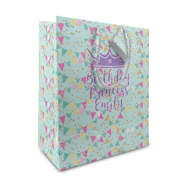 Custom Birthday Princess Medium Gift Bag (Personalized)