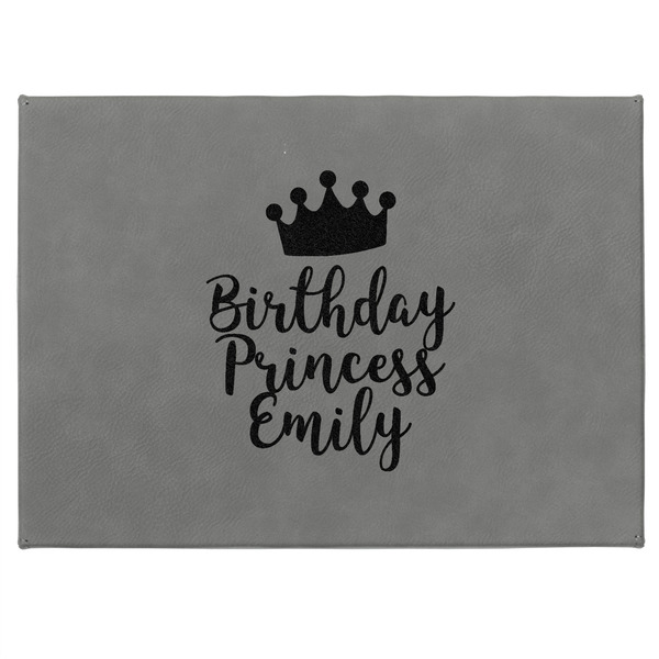 Birthday Princess Medium Gift Box with Engraved Leather Lid - Approval