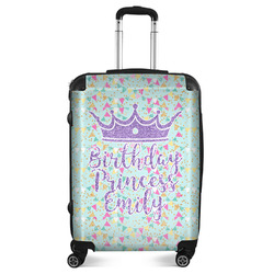Birthday Princess Suitcase - 24" Medium - Checked (Personalized)