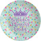 Birthday Princess Melamine Plate 8 inches