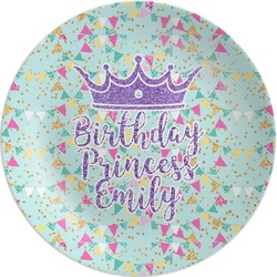 Birthday Princess Melamine Plate (Personalized)