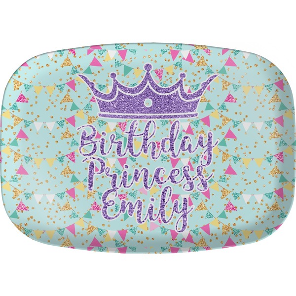 Custom Birthday Princess Melamine Platter (Personalized)