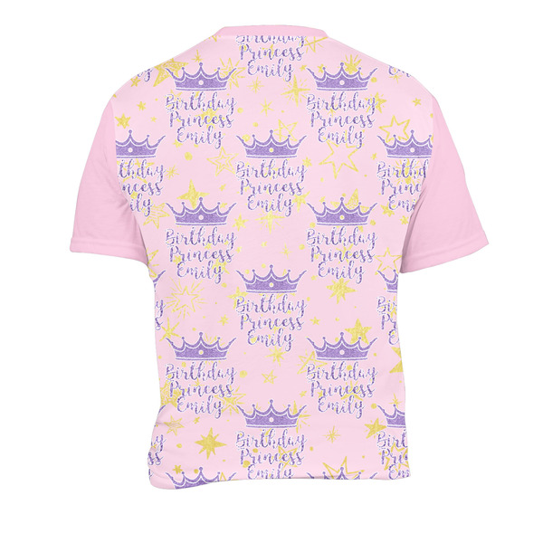 Birthday Princess Men's Crew Neck T Shirt Medium - Back