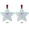 Birthday Princess Metal Star Ornament - Front and Back