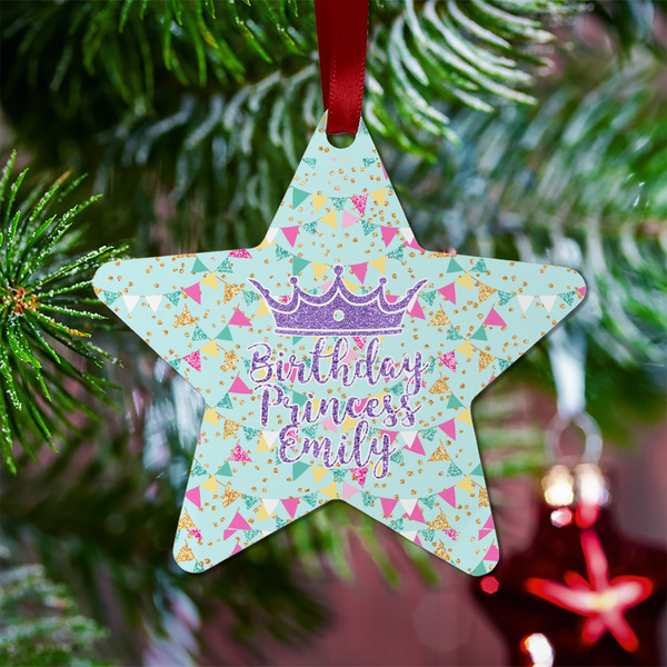 Birthday Princess Metal Star Ornament - Lifestyle