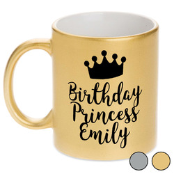 Birthday Princess Metallic Mug (Personalized)