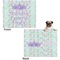 Birthday Princess Microfleece Dog Blanket - Large- Front & Back