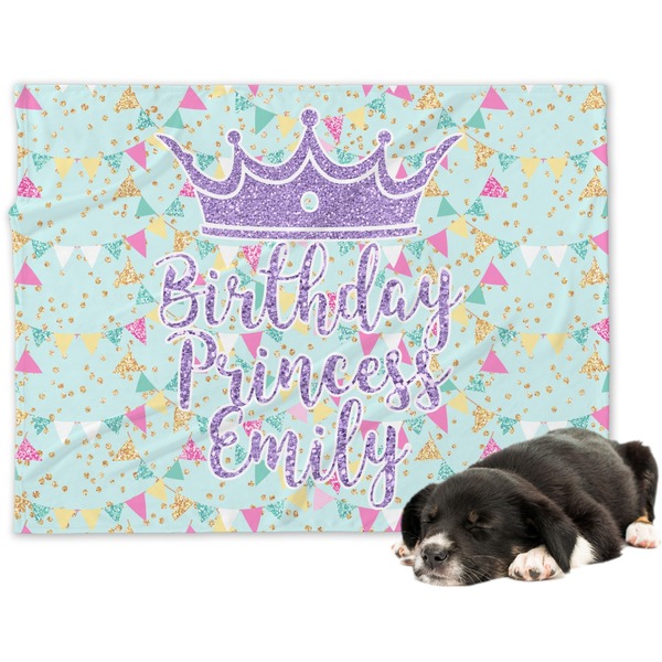Custom Birthday Princess Dog Blanket (Personalized)