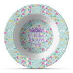 Birthday Princess Plastic Bowl - Microwave Safe - Composite Polymer (Personalized)