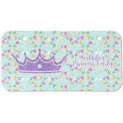 Birthday Princess Mini/Bicycle License Plate (2 Holes) (Personalized)