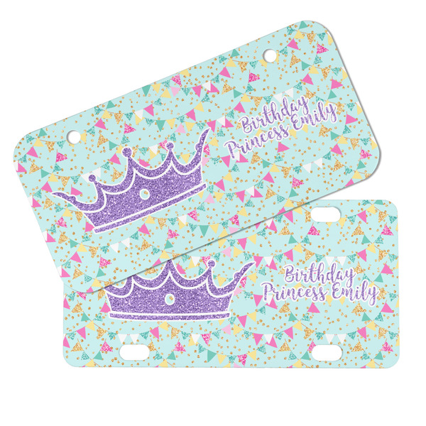 Birthday Princess Mini License Plates - MAIN (4 and 2 Holes)