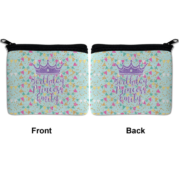 Birthday Princess Neoprene Coin Purse - Front & Back (APPROVAL)