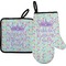 Birthday Princess Oven Mitt & Pot Holder Set w/ Name or Text