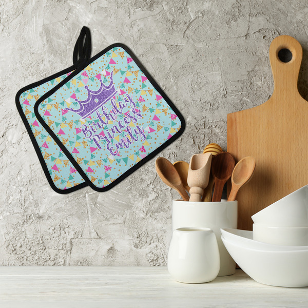 Birthday Princess Neoprene Pot Holder - Set of 2  LIFESTYLE