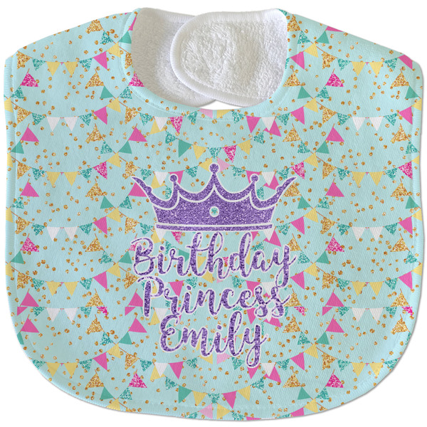 Birthday Princess New Baby Bib - Closed and Folded