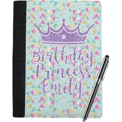 Birthday Princess Notebook Padfolio - Large w/ Name or Text