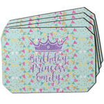 Birthday Princess Dining Table Mat - Octagon w/ Name or Text