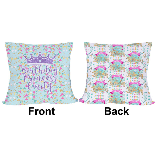 Birthday Princess Outdoor Pillow - 16x16