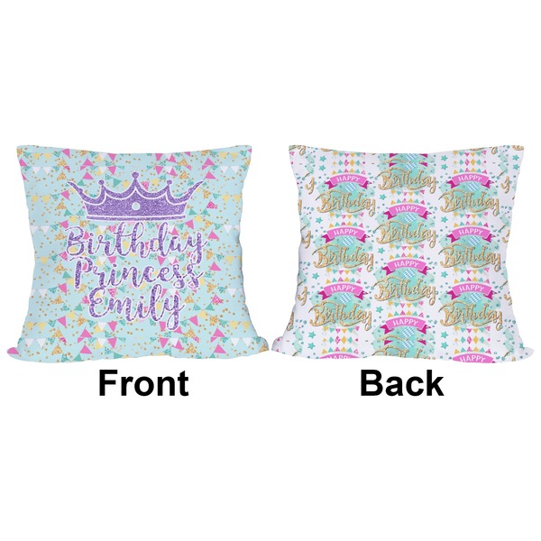 Birthday Princess Outdoor Pillow - 18x18