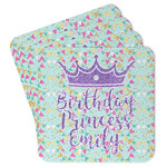 Birthday Princess Paper Coasters w/ Name or Text