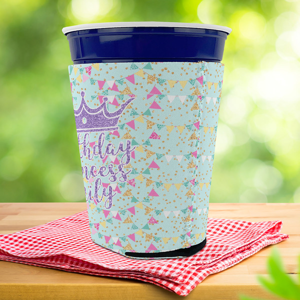 Birthday Princess Party Cup Sleeves - with bottom - Lifestyle