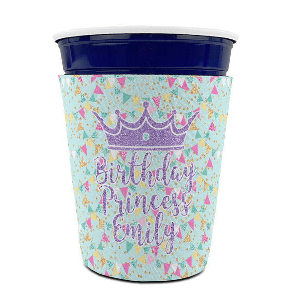 Birthday Princess Party Cup Sleeves - without bottom - FRONT (on cup)