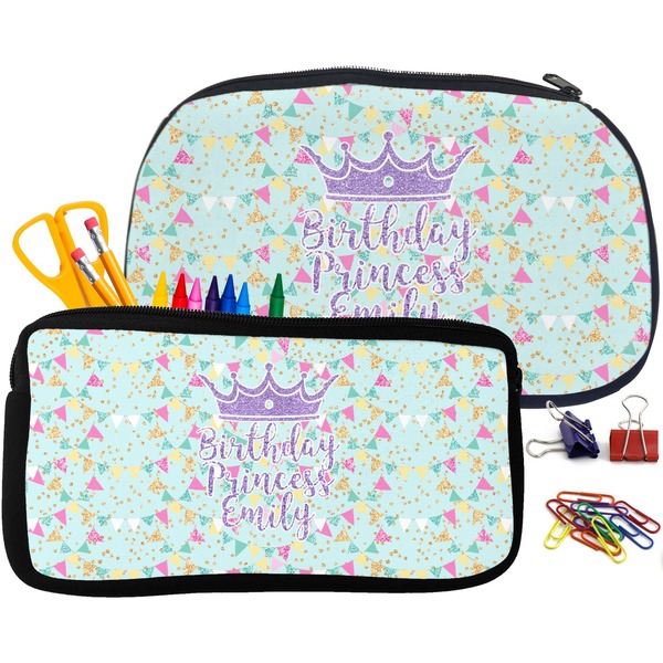 Birthday Princess Pencil / School Supplies Bags Small and Medium