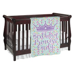 Birthday Princess Baby Blanket (Double Sided) (Personalized)