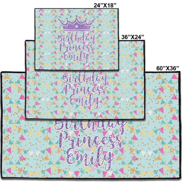 Birthday Princess Personalized Door Mat - Group Parent IMF