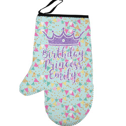 Birthday Princess Left Oven Mitt (Personalized)