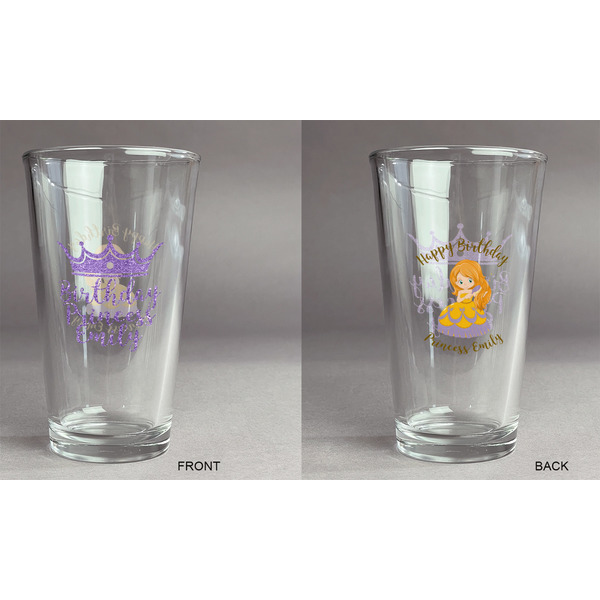 Birthday Princess Pint Glass - Two Content - Approval