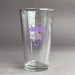 Birthday Princess Pint Glass - Full Color Logo (Personalized)