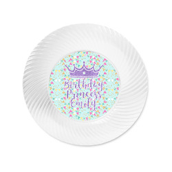Birthday Princess Plastic Party Appetizer & Dessert Plates - 6" (Personalized)