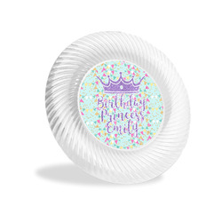 Birthday Princess Plastic Party Appetizer & Dessert Plates - 6" (Personalized)