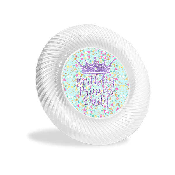 Custom Birthday Princess Plastic Party Appetizer & Dessert Plates - 6" (Personalized)