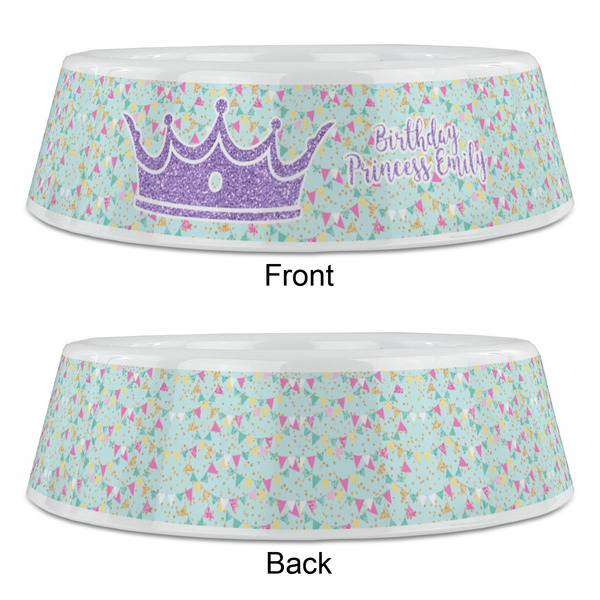 Birthday Princess Plastic Pet Bowls - Large - APPROVAL