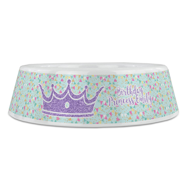 Birthday Princess Plastic Pet Bowls - Large - FRONT