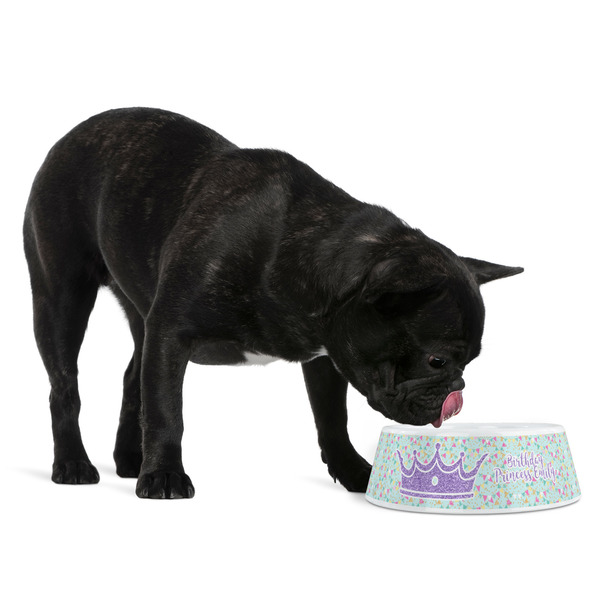 Birthday Princess Plastic Pet Bowls - Medium - LIFESTYLE