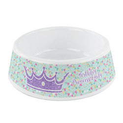 Birthday Princess Plastic Dog Bowl - Small (Personalized)