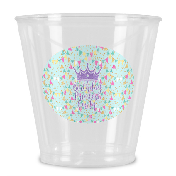 Custom Birthday Princess Plastic Shot Glass (Personalized)