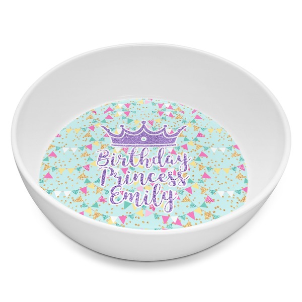 Custom Birthday Princess Melamine Bowl - 8 oz (Personalized)