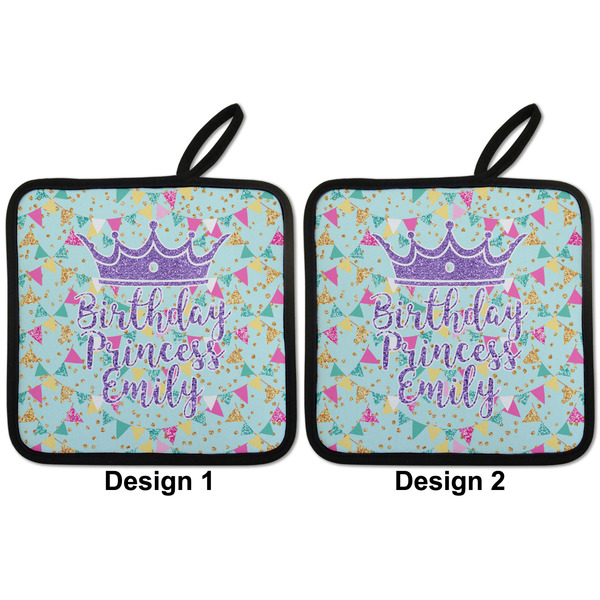 Birthday Princess Pot Holders - Set of 2 APPROVAL