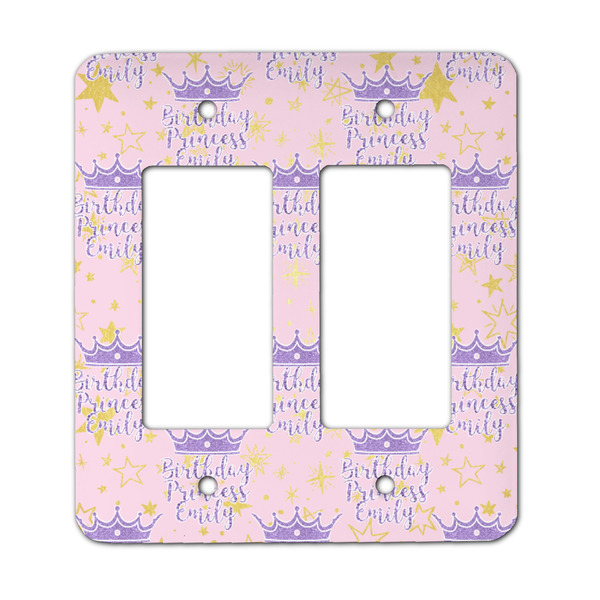Custom Birthday Princess Rocker Style Light Switch Cover - Two Switch (Personalized)