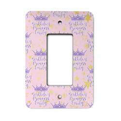 Birthday Princess Rocker Style Light Switch Cover (Personalized)