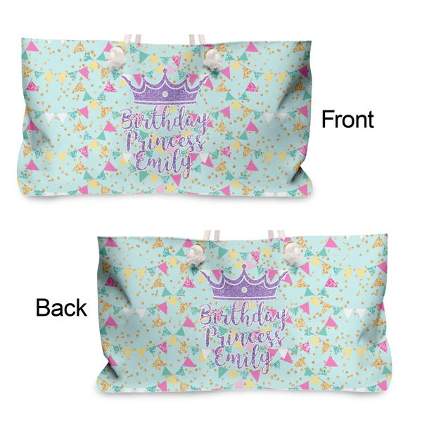 Birthday Princess Large Rope Tote - From & Back View